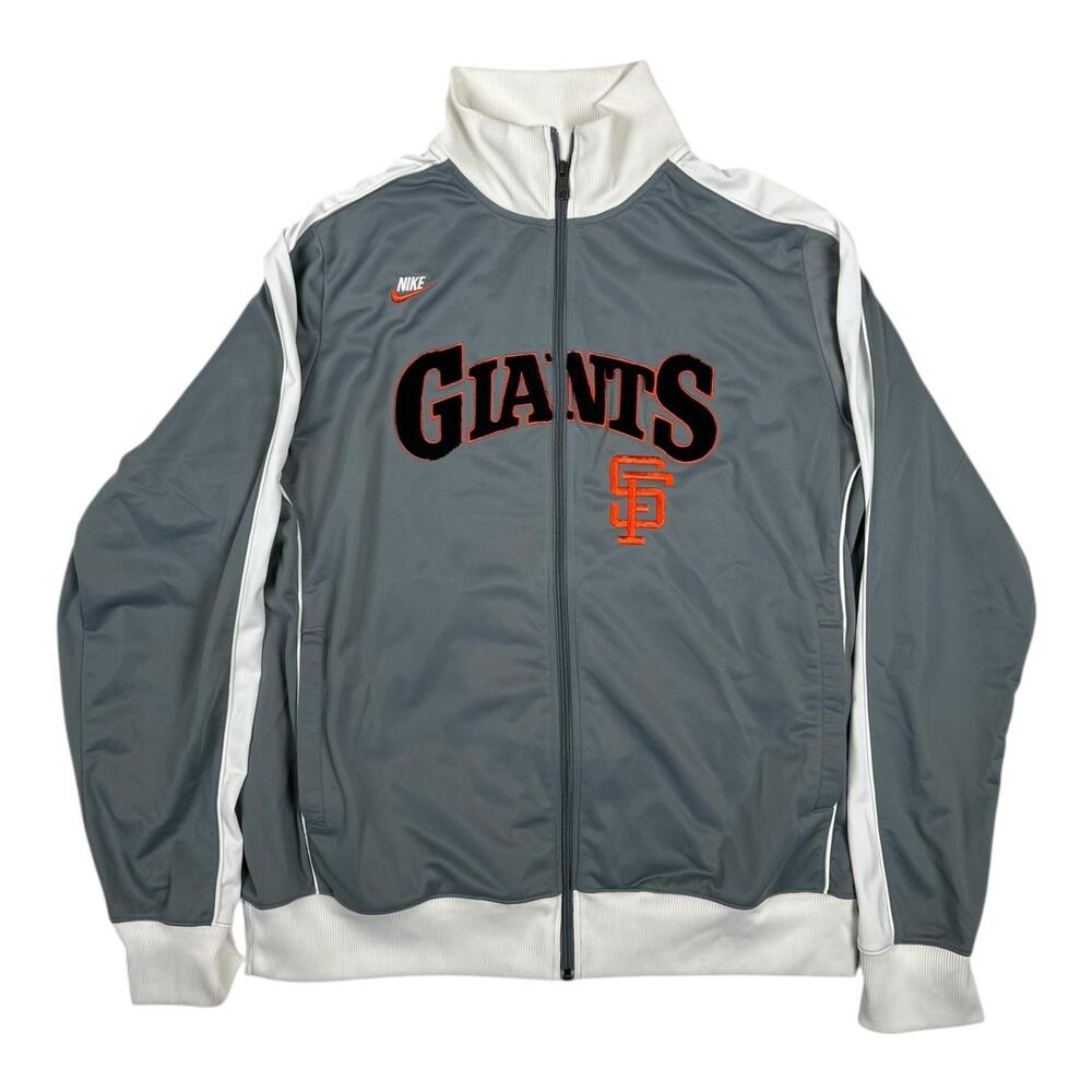 San Francisco Giants Track Jacket Women's 2XL Gray MLB Baseball Nike Cooperstown
